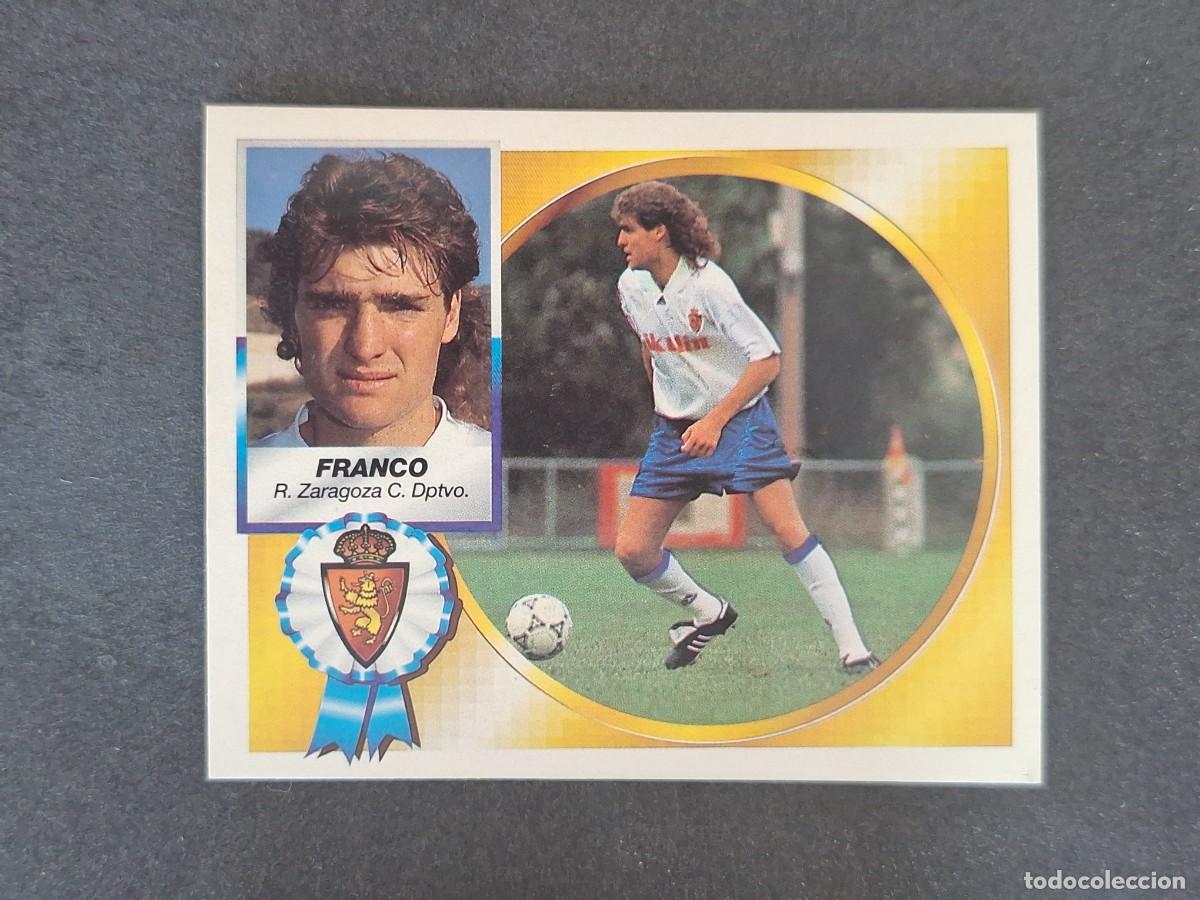 Cromos de f&uacute;tbol: L5 FRANCO REAL ZARAGOZA LIGA ESTE 1994 1995 94 95 NUNCA PEGADO SIN PEGAR