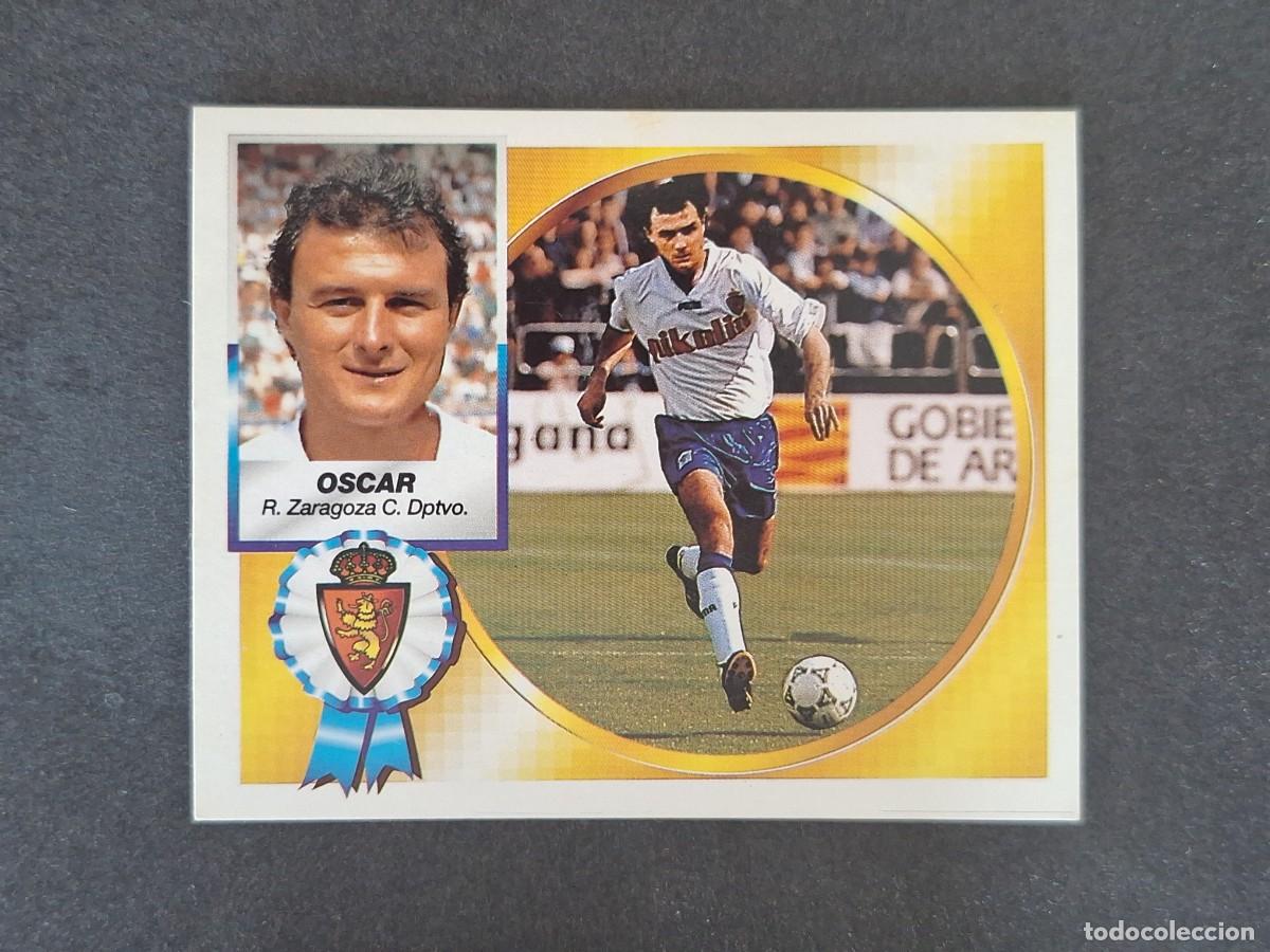 Cromos de f&uacute;tbol: L5 OSCAR REAL ZARAGOZA LIGA ESTE 1994 1995 94 95 NUNCA PEGADO SIN PEGAR
