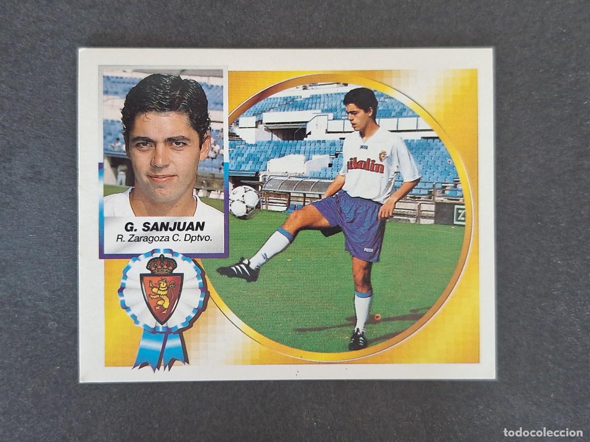 Cromos de f&uacute;tbol: L5 GARCIA SANJUAN REAL ZARAGOZA LIGA ESTE 1994 1995 94 95 NUNCA PEGADO SIN PEGAR