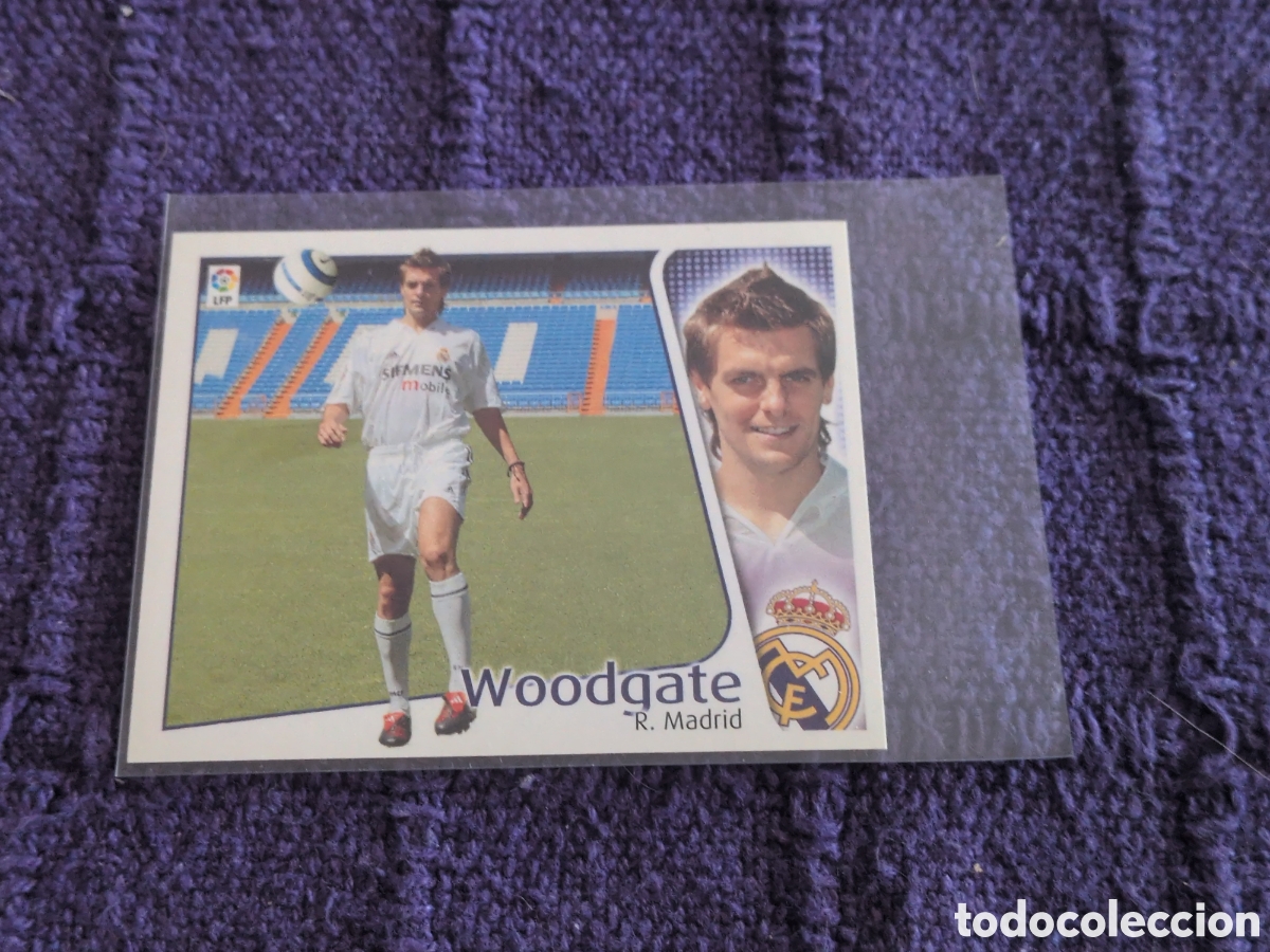 Cromos de f&uacute;tbol: Cromo fichaje 38 Woodgate Real Madrid liga este 2004 2005 04 05 sin pegar. NUEVO