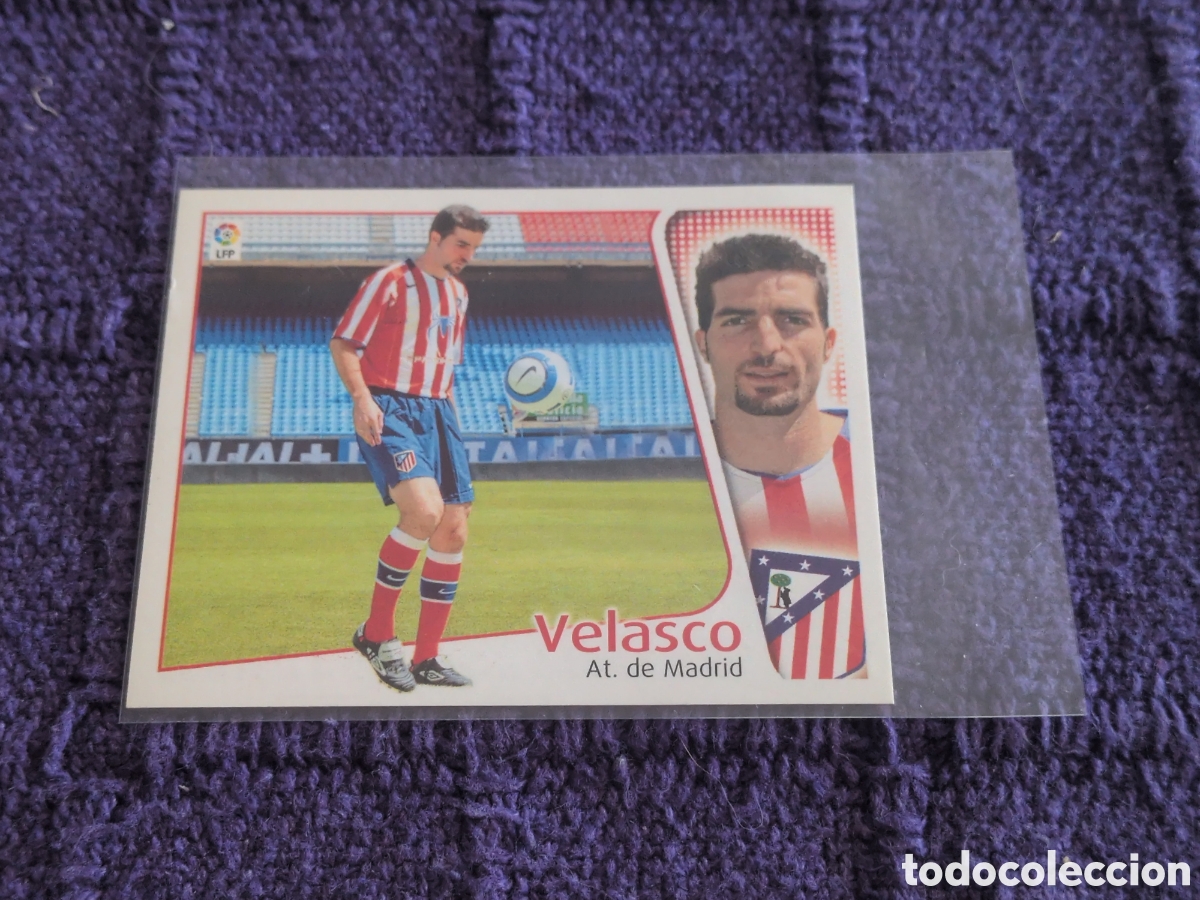 Football Stickers: VELASCO ATLETICO MADRID FICHAJE 39 LIGA ESTE 2004 2005 04 05. NUNCA PEGADO. NUEVO