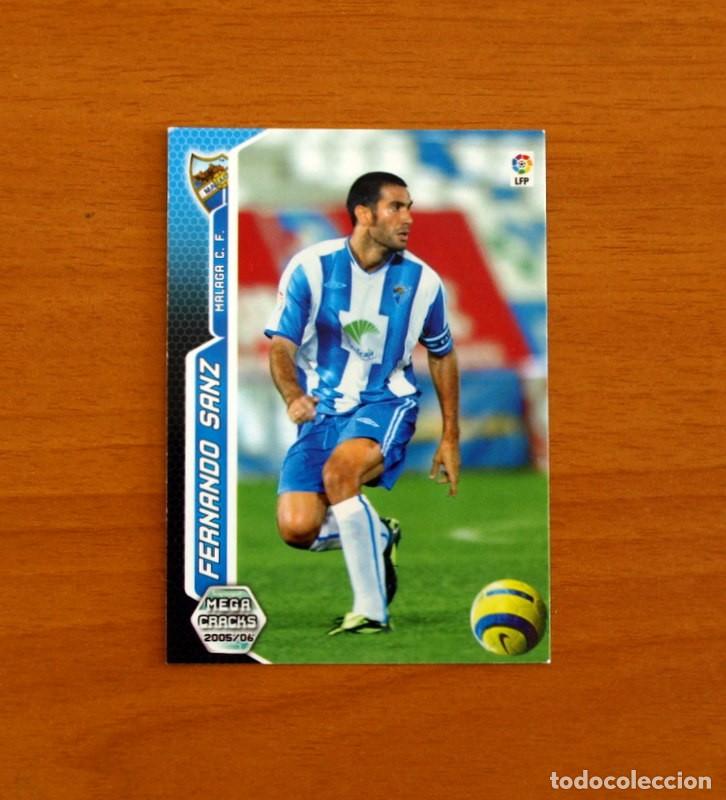 Football Stickers: M&aacute;laga -N&ordm; 203 Fernando Sanz -Megacracks Las Fichas Liga 2005-2006-05-06 Mega Cracks Panini