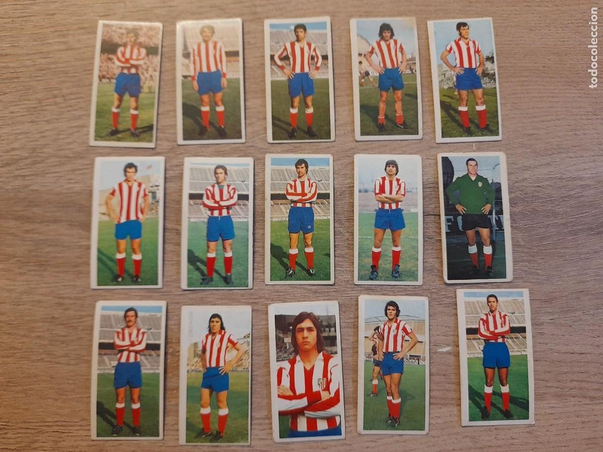 Football Stickers: LOTE 15 CROMOS NUEVOS Y DIFERENTES. AT MADRID. LIGA ESTE 1975 1976 75 76