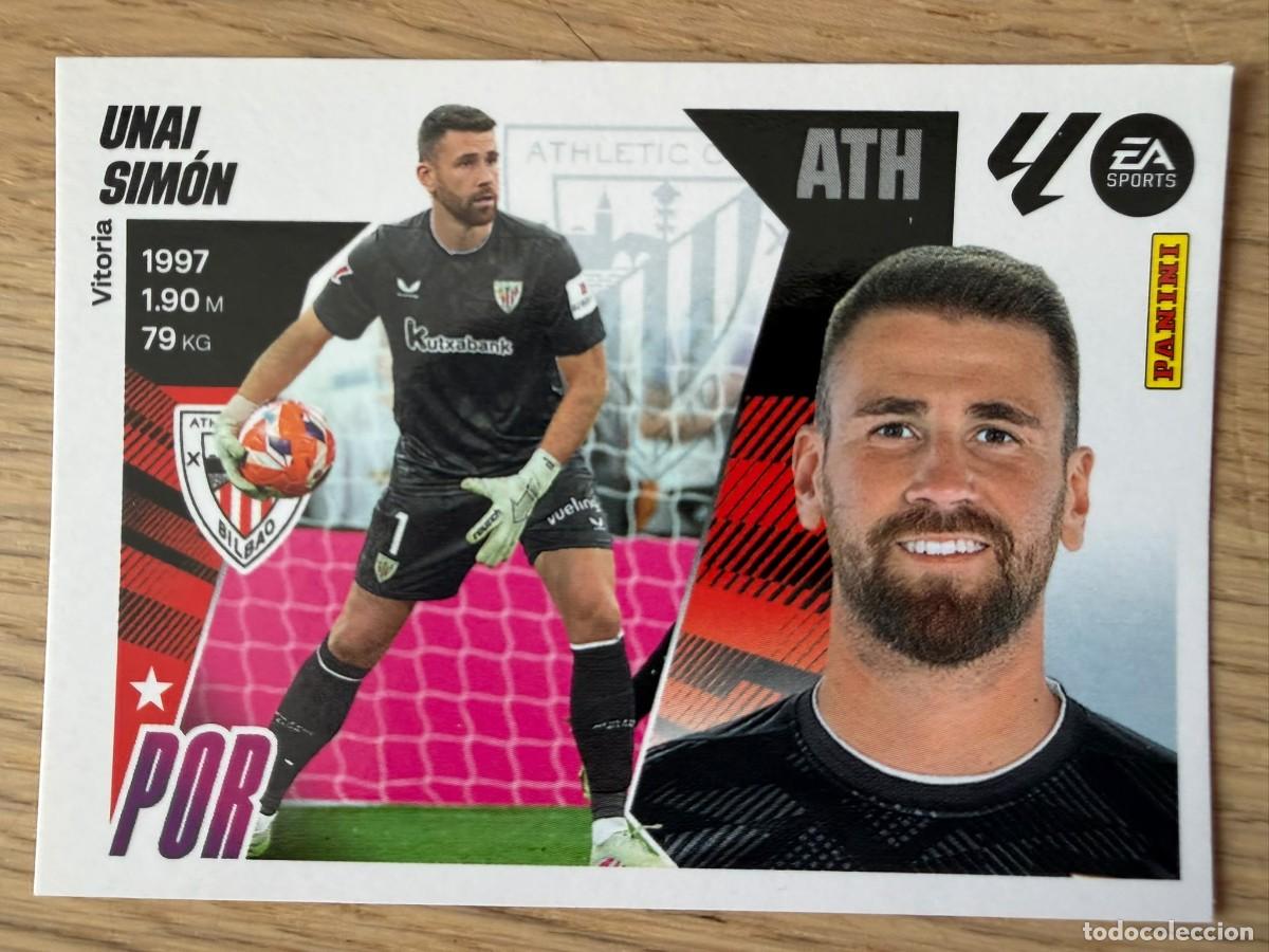 Cromos de f&uacute;tbol: 3 UNAI SIMON ATHLETIC BILBAO 25 26 2025 2026 LIGA EA SPORTS COLECCIONES ESTE SIN PEGAR STICKER