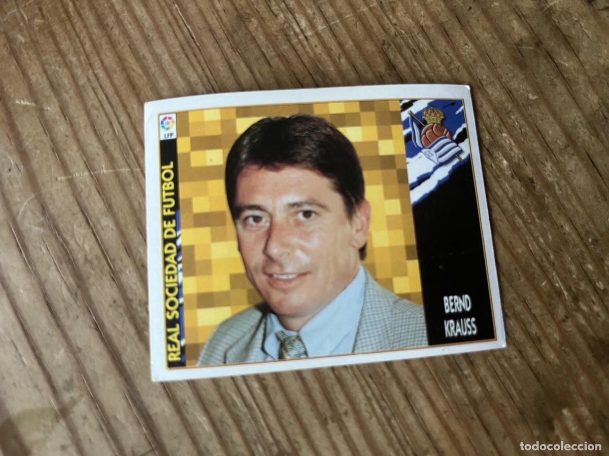 Figurine di Calcio: CROMO SIN PEGAR NUNCA PEGADO ALBUM LIGA ESTE 97 98 1997 1998 REAL SOCIEDAD ENTRENADOR BERND KRAUSS