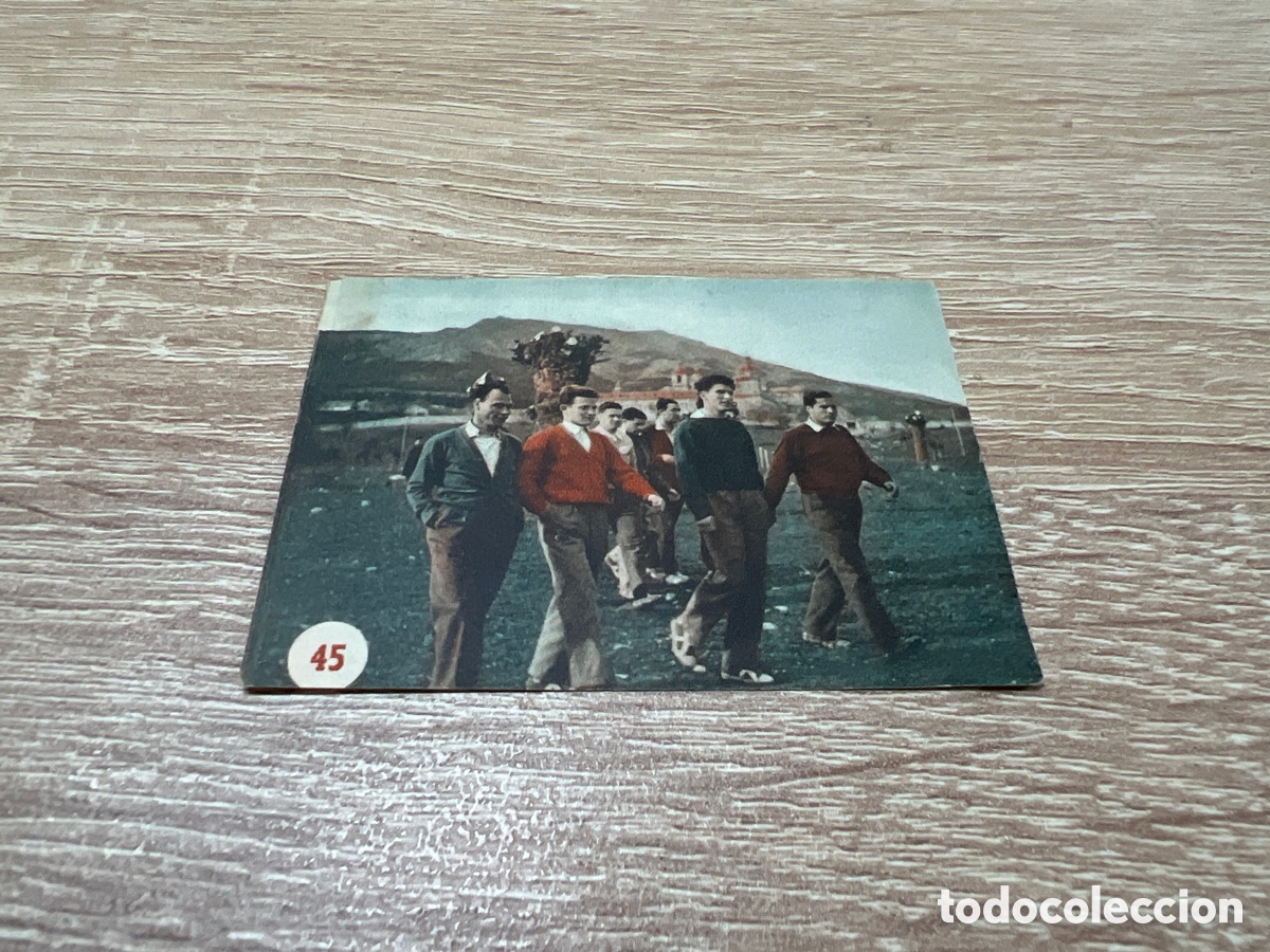 Cromos de f&uacute;tbol: 1953 # 45 SELECCIONADOS ESPA&Ntilde;OLES FHER ESCENAS DEPORTIVAS SIN PEGAR
