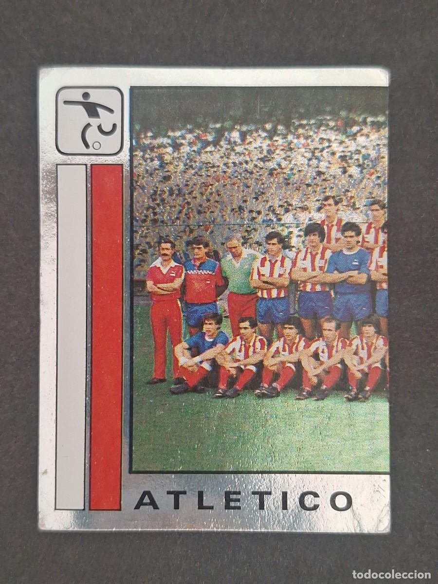 Cromos de f&uacute;tbol: L1 PLANTILLA EQUIPO IZQUIERDA ATLETICO DE MADRID 37 PANINI FUTBOL 87 86 87 NUNCA PEGADO SIN PEGAR