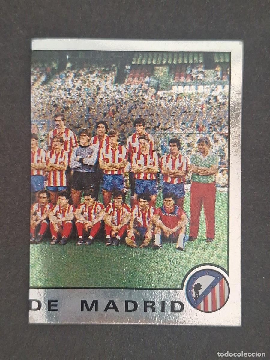 Cromos de f&uacute;tbol: L1 PLANTILLA EQUIPO IZQUIERDA ATLETICO DE MADRID 38 PANINI FUTBOL 87 86 87 NUNCA PEGADO SIN PEGAR