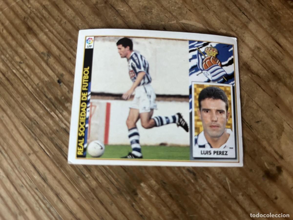 Cromos de f&uacute;tbol: CROMO SIN PEGAR NUNCA PEGADO ALBUM LIGA ESTE 97 98 1997 1998 REAL SOCIEDAD LUIS PEREZ