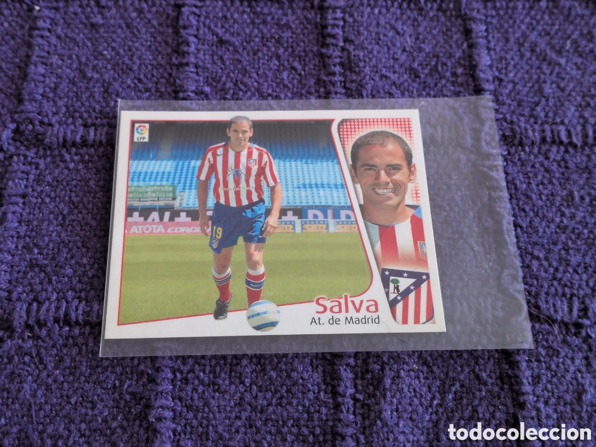 Cartes &agrave; collectionner de Football: EDICIONES ESTE 2004--2005 04 05 SALVA FICHAJE 34--ATLETICO DE MADRID( NUNCA PEGADO ) NUEVO