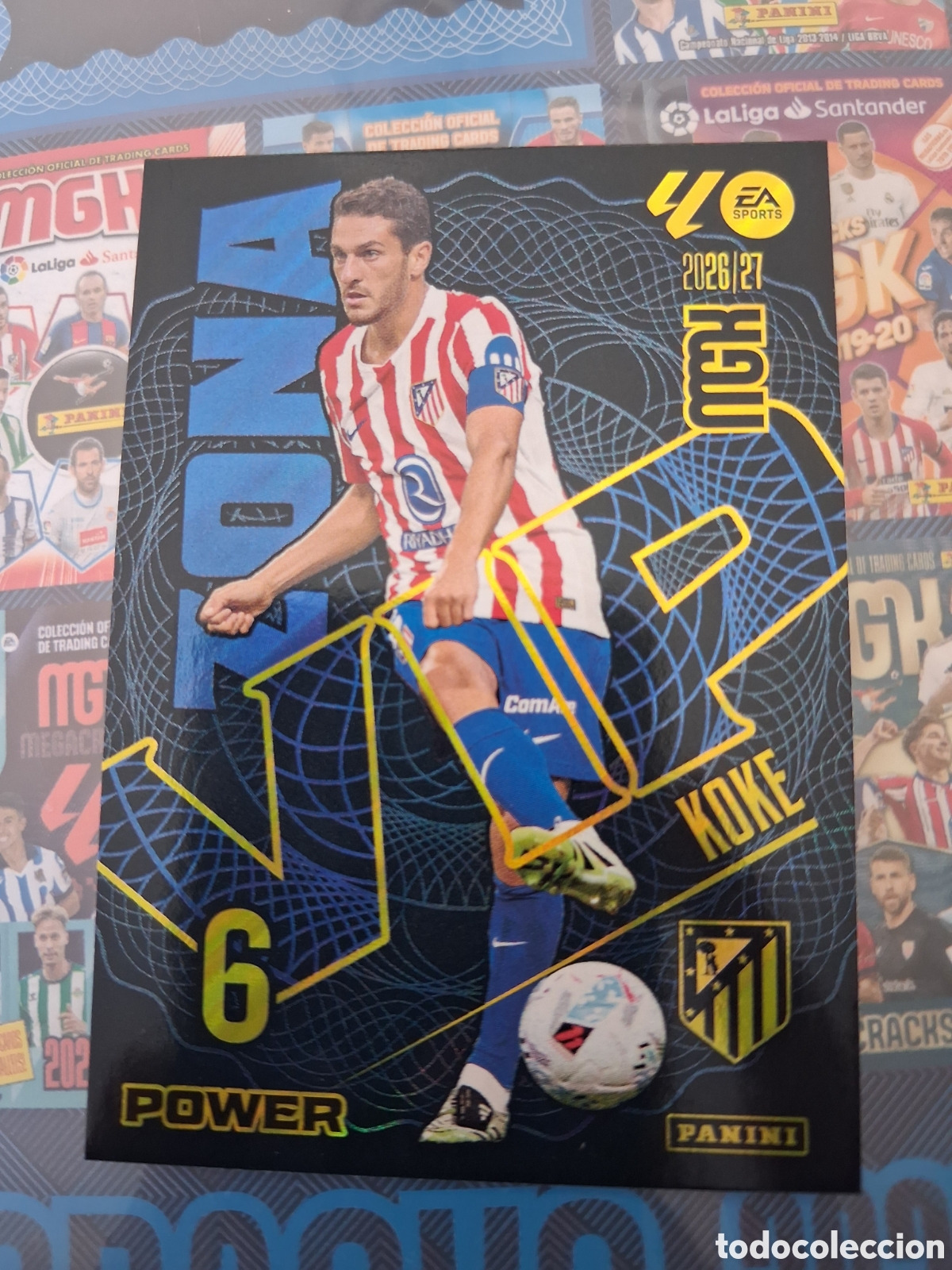 Cromos de f&uacute;tbol: Koke 400 P Zona Vip Power Atl&eacute;tico de Madrid Megacracks 2026-27 Panini