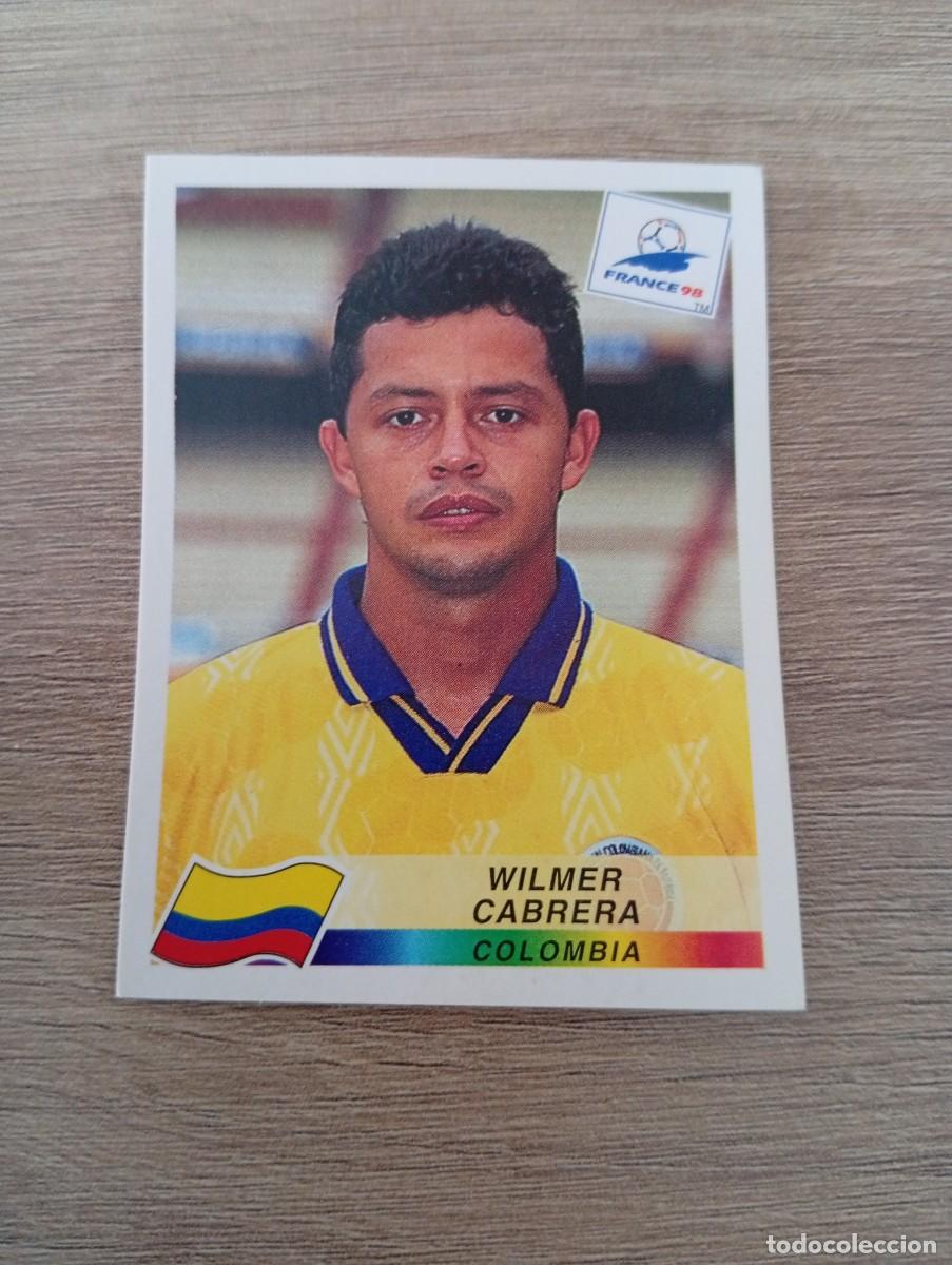 Cromos de f&uacute;tbol: WILMER CABRERA 448 COLOMBIA PANINI FRANCIA 1998 98 SIN PEGAR NUNCA PEGADO