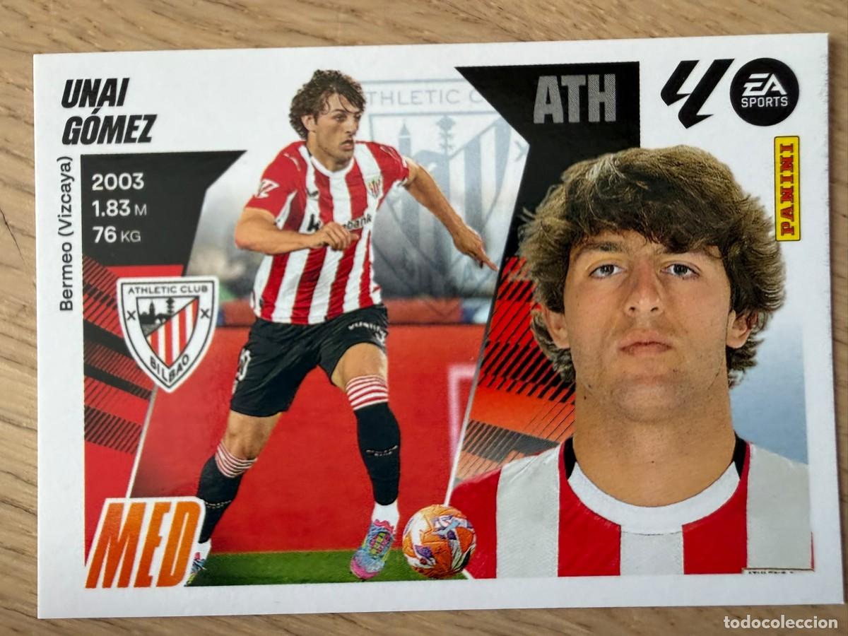 Cromos de f&uacute;tbol: 14 UNAI GOMEZ ATHLETIC BILBAO 25 26 2025 2026 LIGA EA SPORTS COLECCIONES ESTE SIN PEGAR STICKER