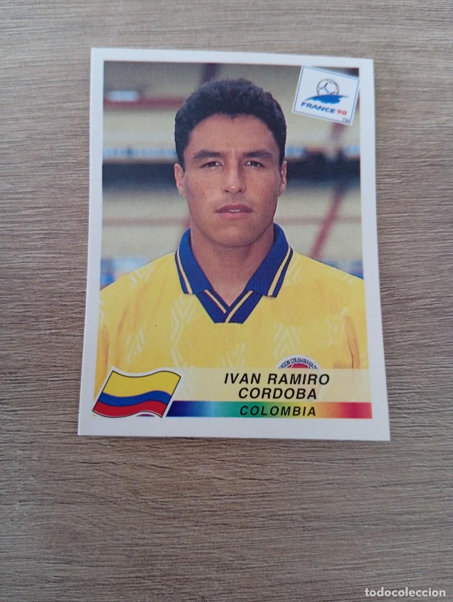 Cromos de f&uacute;tbol: IVAN RAMIRO CORDOBA 450 COLOMBIA PANINI FRANCIA 1998 98 SIN PEGAR NUNCA PEGADO