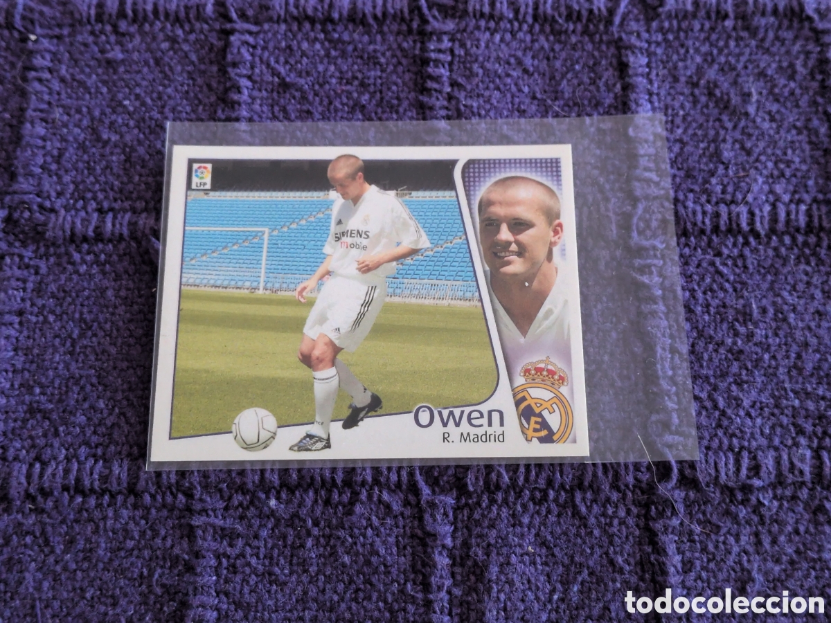 Cromos de f&uacute;tbol: OWEN FICHAJE 29 REAL MADRID EDICIONES ESTE 04 05 2004 2005 NUEVO SIN PEGAR CROMO FUTBOL