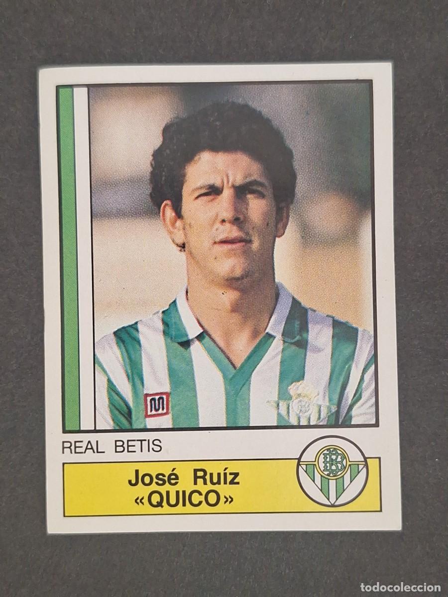 Figurine di Calcio: L1 QUICO REAL BETIS BALOMPIE 65 PANINI FUTBOL 87 86 87 NUNCA PEGADO SIN PEGAR
