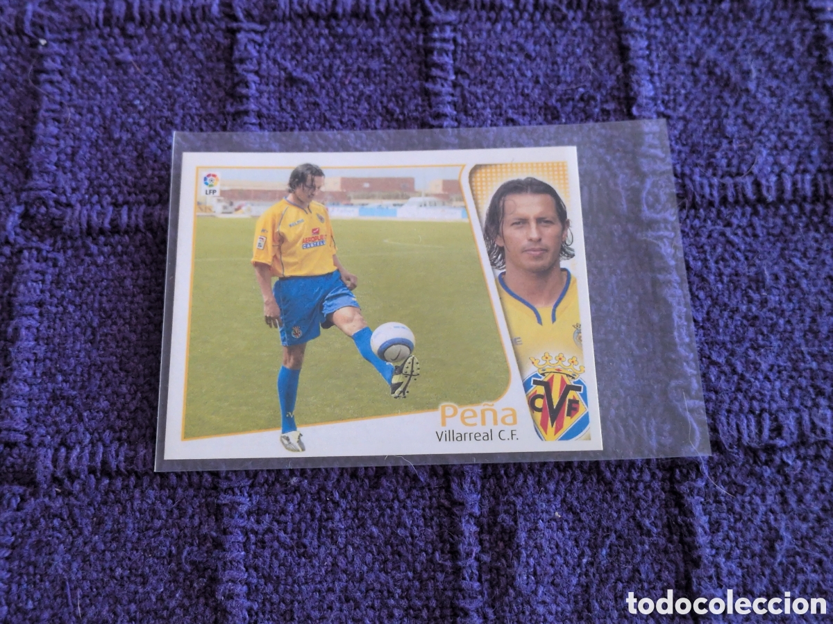 Cromos de f&uacute;tbol: ESTE 04 05 2004 2005. COLOCA PE&Ntilde;A. CROMO SIN PEGAR. NUNCA PEGADO. NUEVO