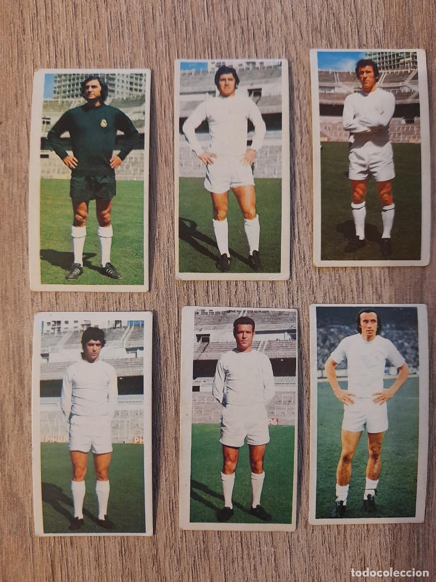 Cromos de f&uacute;tbol: LOTE 6 CROMOS NUEVOS Y DIFERENTES. REAL MADRID. LIGA ESTE 1975 1976 75 76