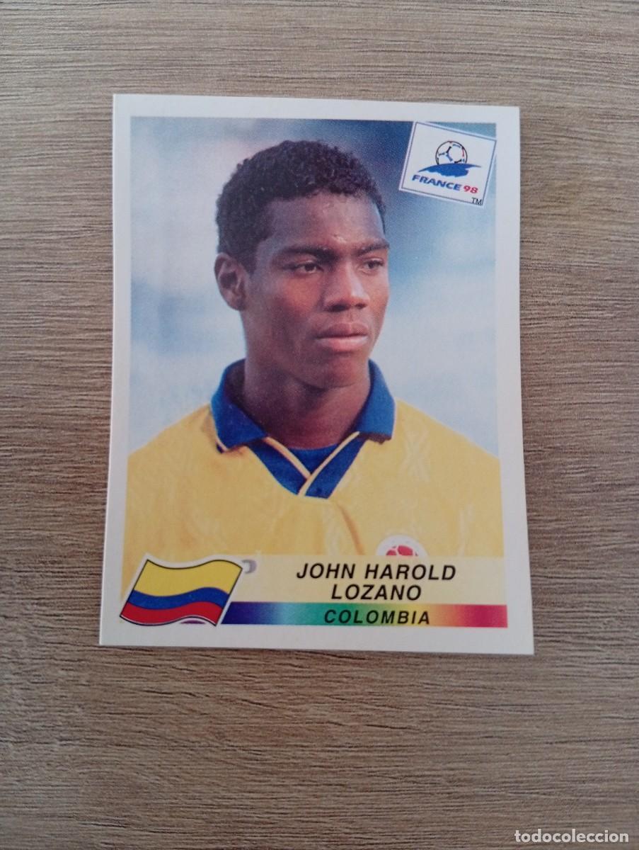 Figurine di Calcio: JOHN HAROLD LOZANO 455 COLOMBIA PANINI FRANCIA 1998 98 SIN PEGAR NUNCA PEGADO