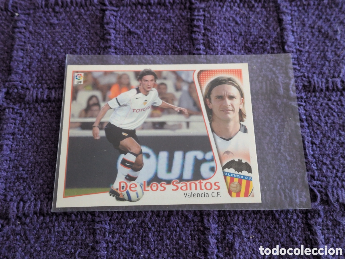Cromos de f&uacute;tbol: EDICIONES ESTE 2004-2005 04 05 DE LOS SANTOS (COLOCA) VALENCIA SIN PEGAR. NUEVO