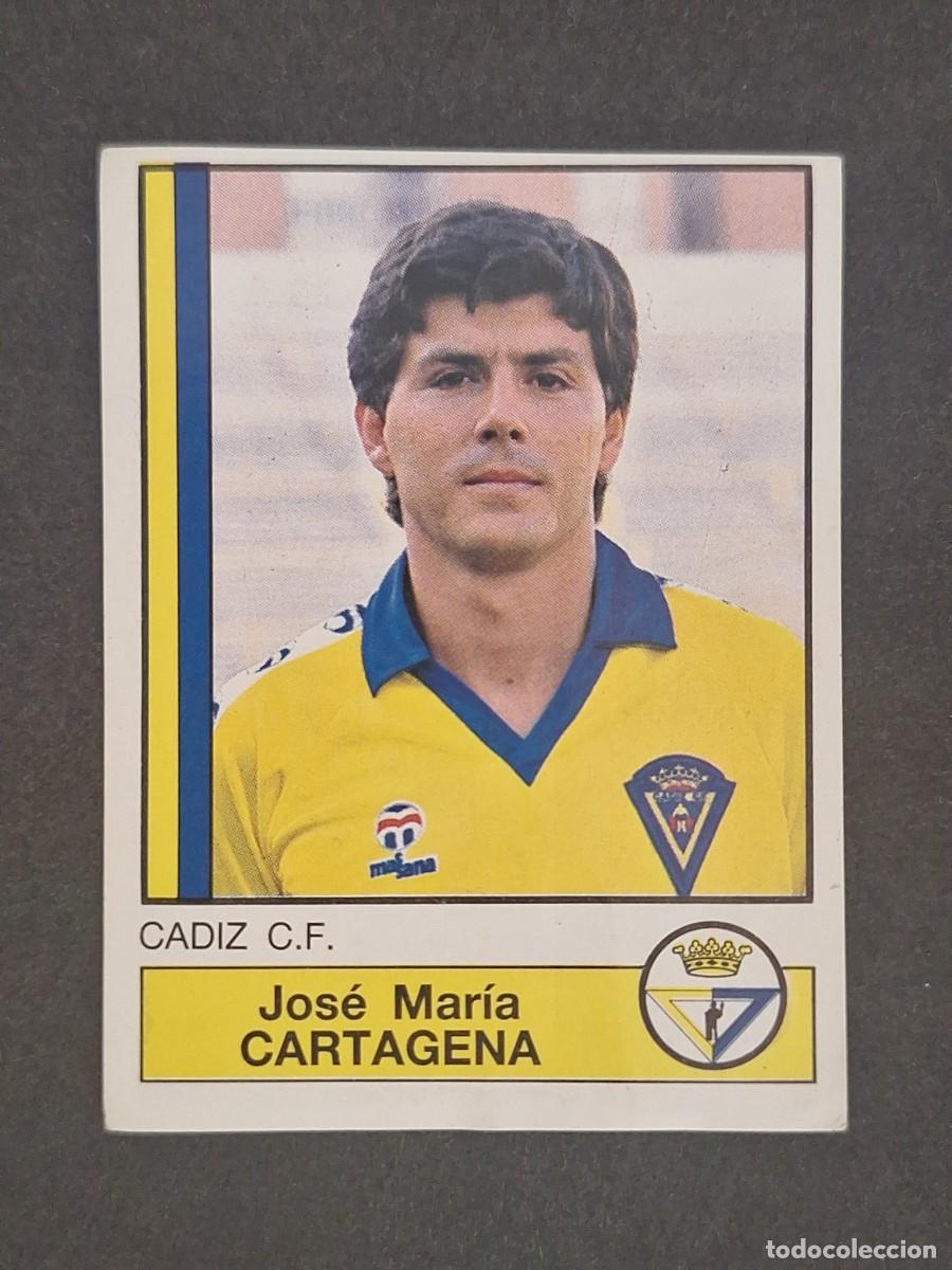Figurine di Calcio: L1 CARTAGENA CADIZ C. F. 84 PANINI FUTBOL 87 86 87 NUNCA PEGADO SIN PEGAR