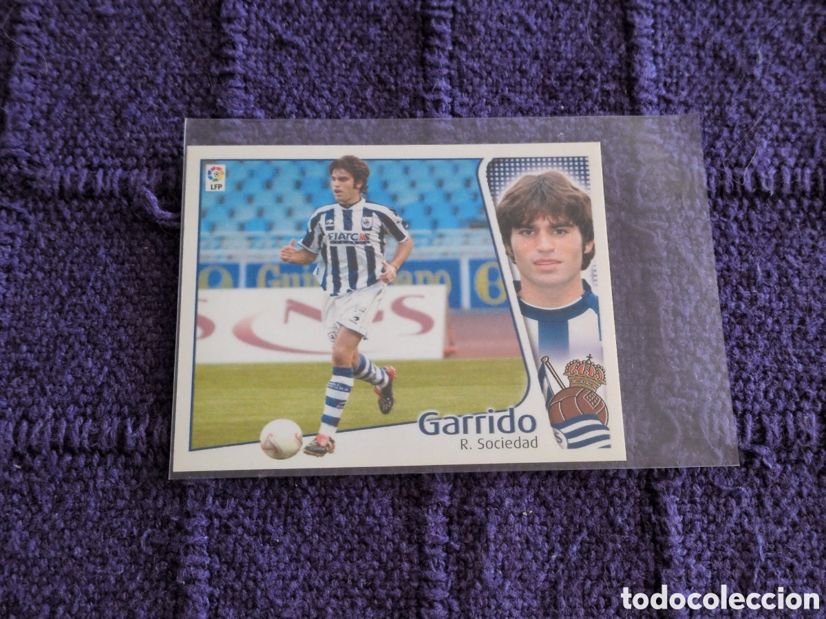 Cromos de f&uacute;tbol: GARRIDO COLOCA REAL SOCIEDAD ESTE 2004 2005 04 05 NUEVO SIN PEGAR