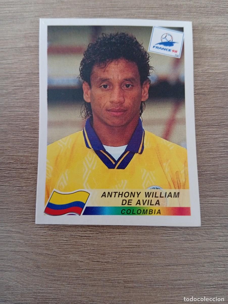 Cartes &agrave; collectionner de Football: ANTHONY WILLIAM DE AVILA 459 COLOMBIA PANINI FRANCIA 1998 98 SIN PEGAR NUNCA PEGADO