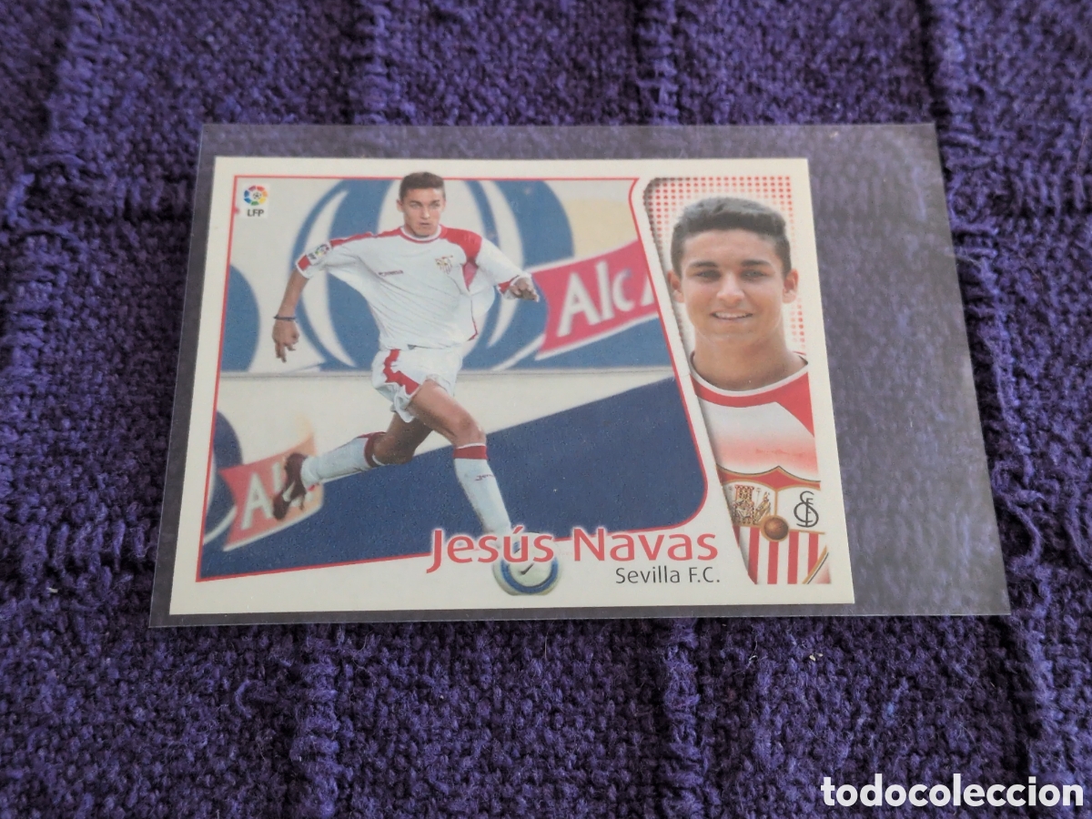 Cromos de f&uacute;tbol: Cromo Coloca Jesus Navas Rookie Sevilla liga este 2004 2005 04 05 sin pegar. NUEVO