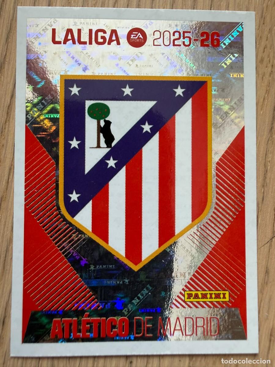 Fu&szlig;ball-Sticker: 1 ESCUDO ATLETICO MADRID 25 26 2025 2026 LIGA EA SPORTS COLECCIONES ESTE SIN PEGAR STICKER