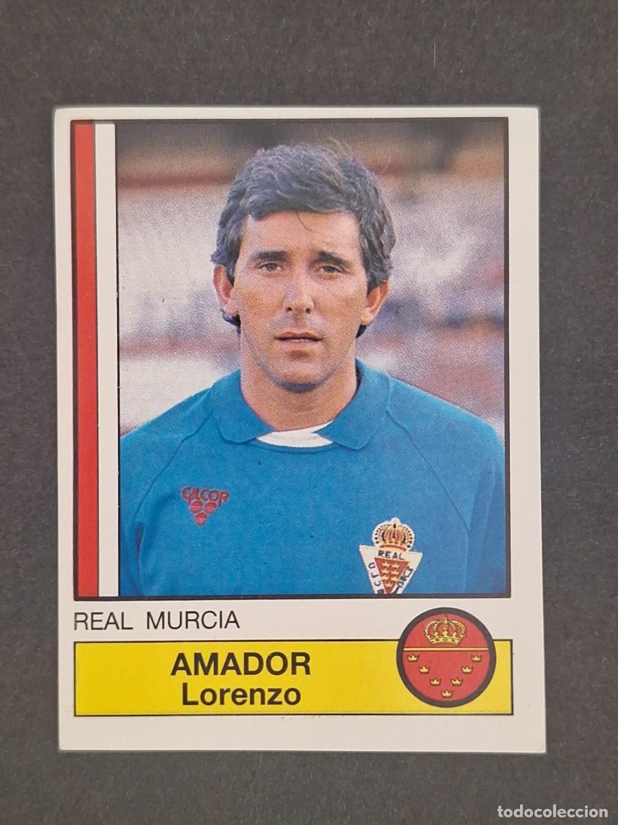 Fu&szlig;ball-Sticker: L1 AMADOR REAL MURCIA 155 PANINI FUTBOL 87 86 87 NUNCA PEGADO SIN PEGAR