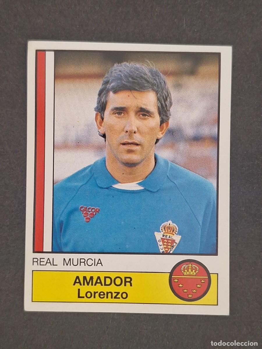 Fu&szlig;ball-Sticker: L1 AMADOR REAL MURCIA 155 PANINI FUTBOL 87 86 87 NUNCA PEGADO SIN PEGAR