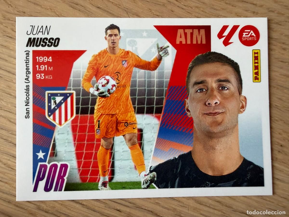 Fu&szlig;ball-Sticker: 4 MUSSO ATLETICO MADRID 25 26 2025 2026 LIGA EA SPORTS COLECCIONES ESTE SIN PEGAR STICKER