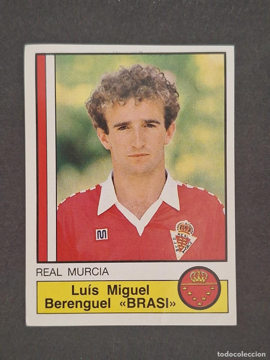 Cromos de f&uacute;tbol: L1 BRASI REAL MURCIA 162 PANINI FUTBOL 87 86 87 NUNCA PEGADO SIN PEGAR