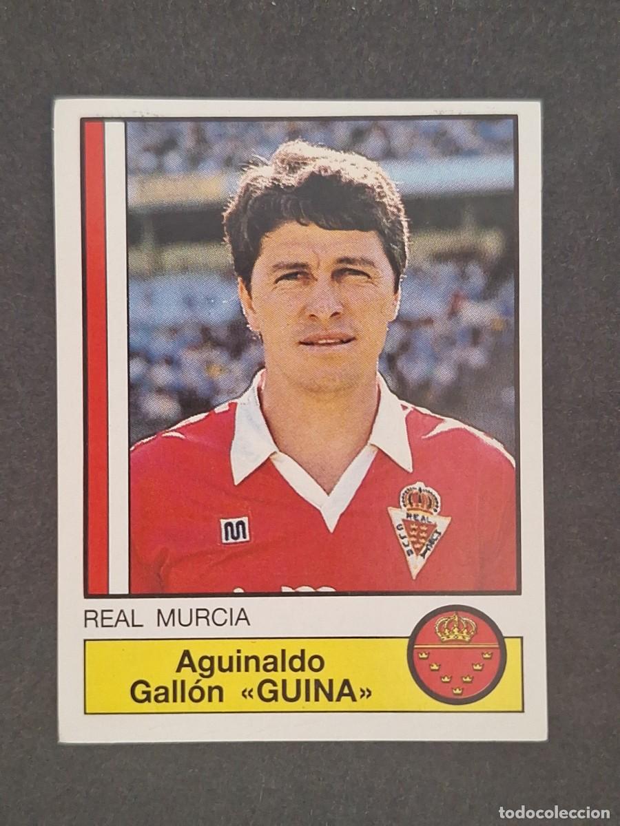 Cromos de Futebol: L1 GUINA REAL MURCIA 163 PANINI FUTBOL 87 86 87 NUNCA PEGADO SIN PEGAR