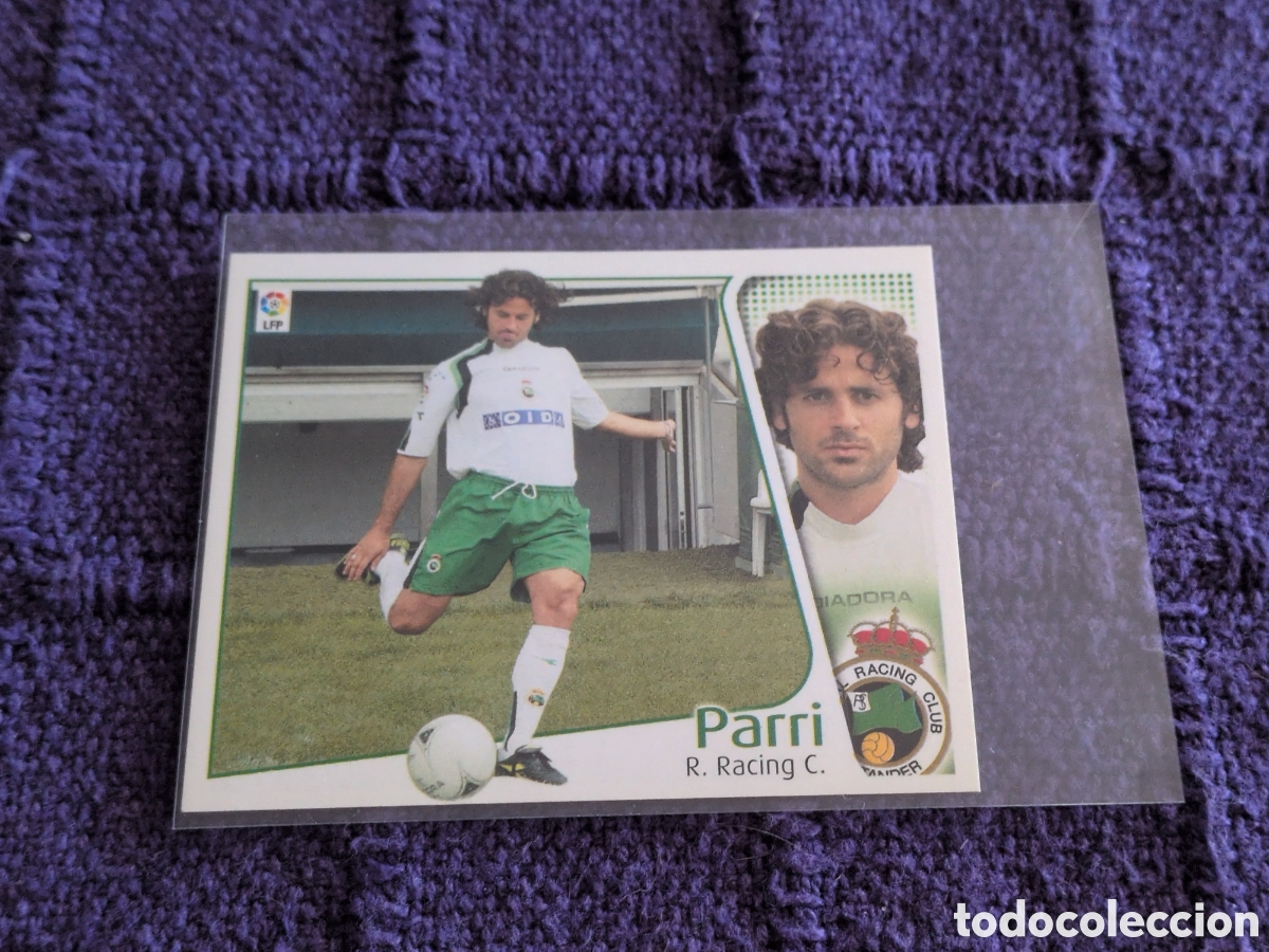 Cromos de f&uacute;tbol: PARRI RACING SANTANDER COLOCA LIGA ESTE 2004 2005 04 05 NUNCA PEGADO SIN PEGAR. NUEVO