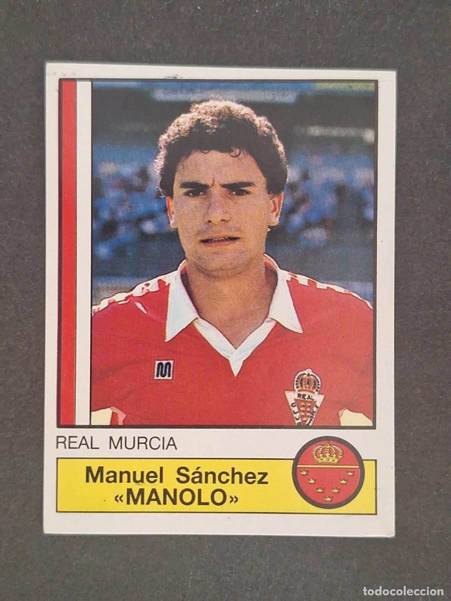 Figurine di Calcio: L1 MANOLO REAL MURCIA 165 PANINI FUTBOL 87 86 87 NUNCA PEGADO SIN PEGAR