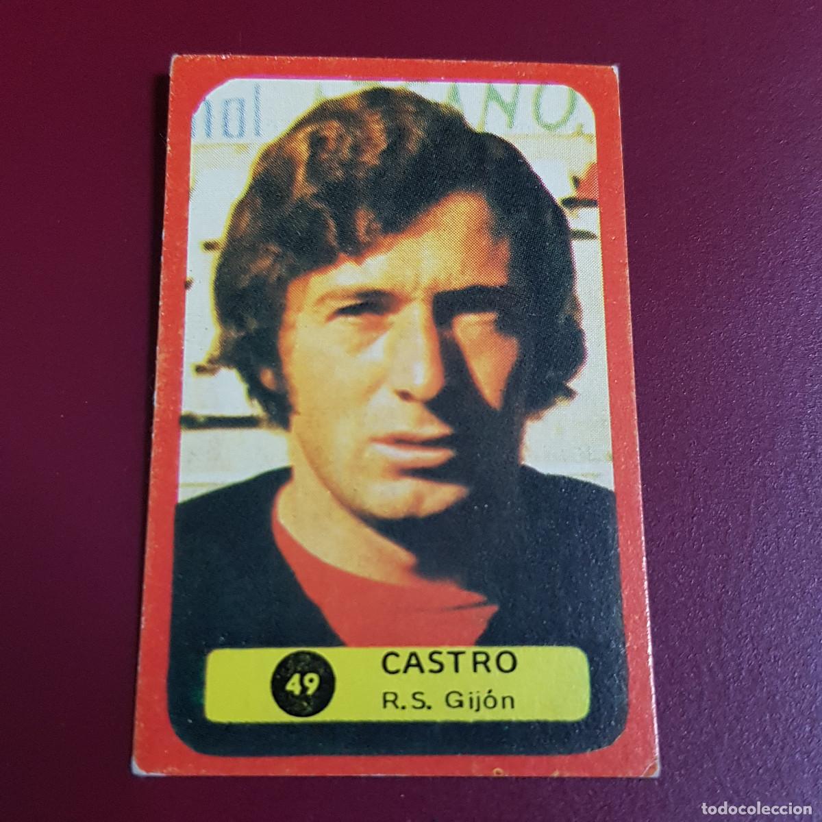 Figurine di Calcio: SOLANO GRAFIMUR - CAMPEONATO DE LIGA 1975 1976 - 75 76 - GIJON - CASTRO 49 - NUNCA PEGADO