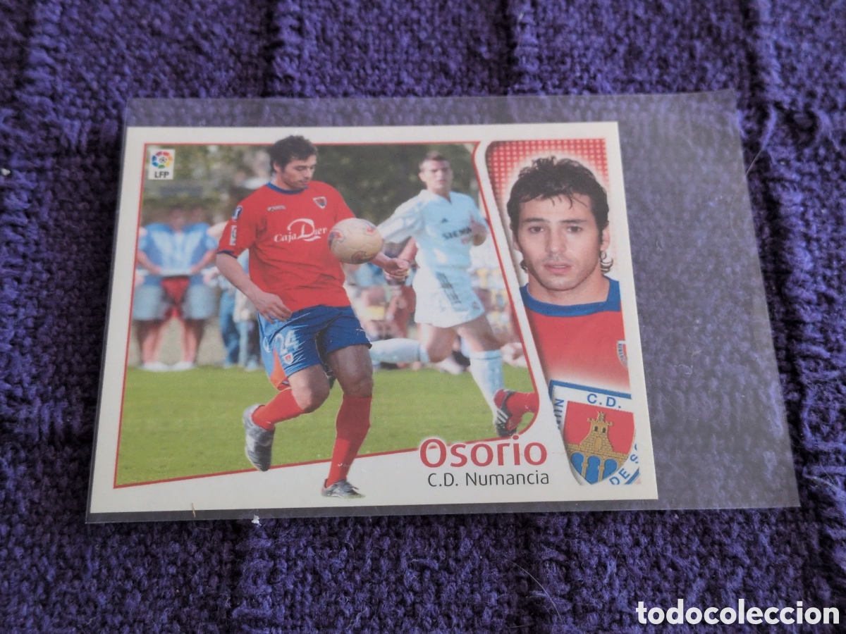 Cromos de f&uacute;tbol: OSORIO COLOCA NUMANCIA EDICIONES ESTE 2004 2005 04 05 NUEVO SIN PEGAR
