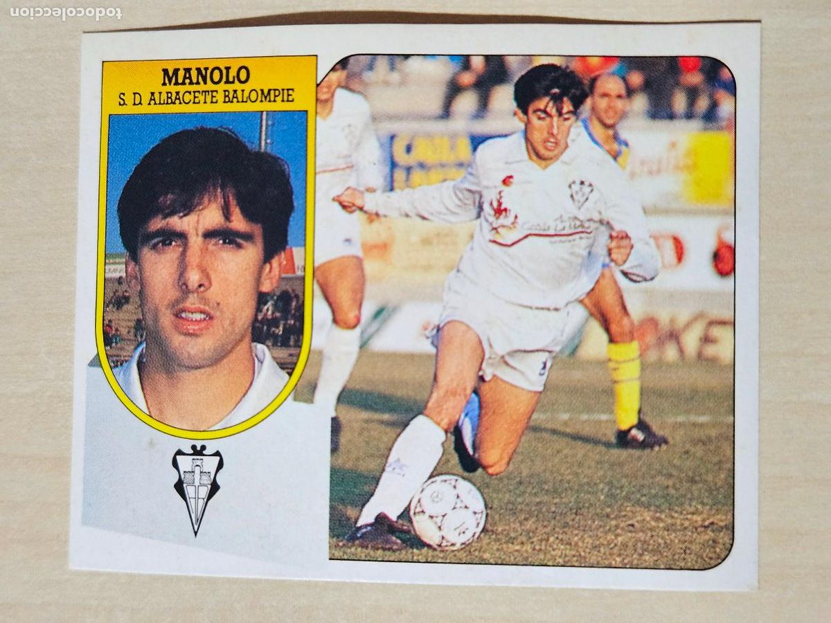 Cromos de Futebol: ESTE 91 92 - MANOLO - ALBACETE - CROMO RECUPERADO
