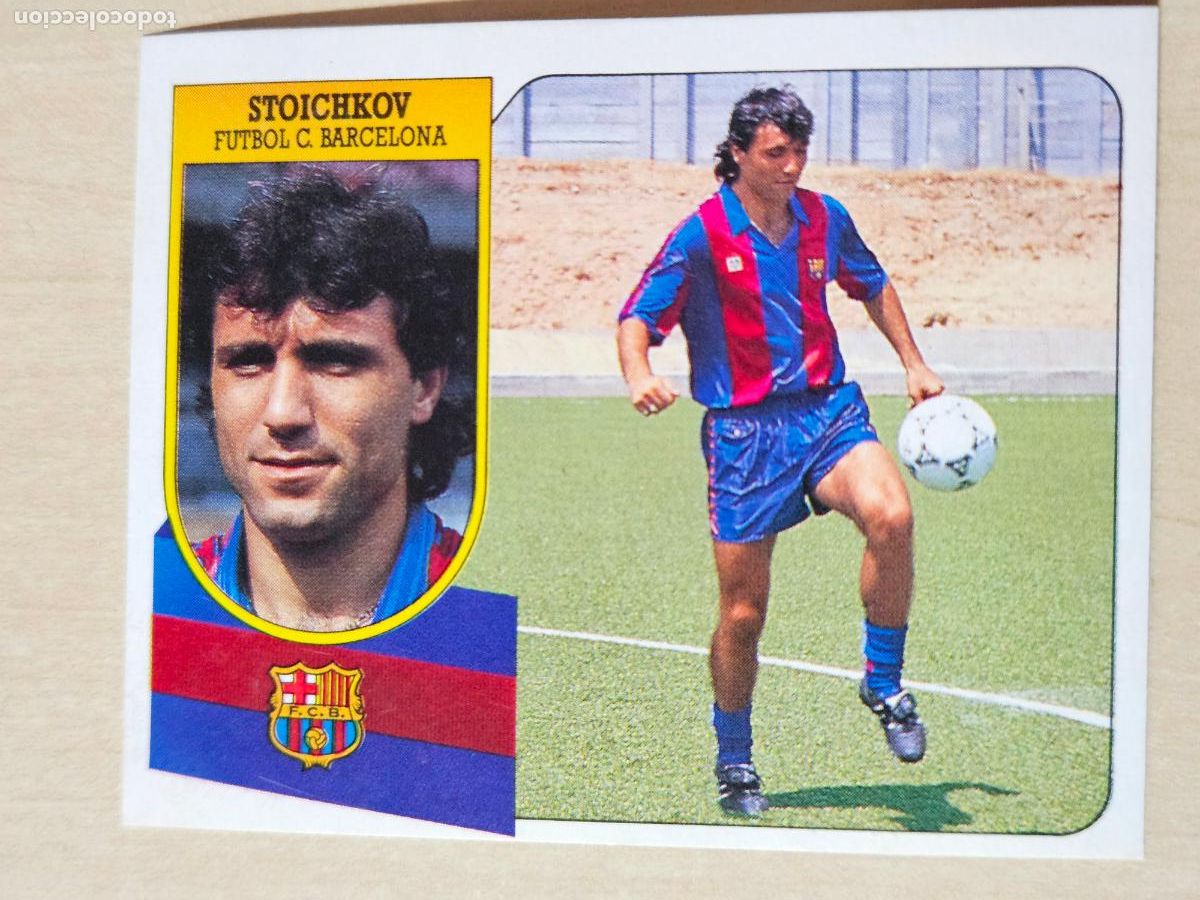 Cromos de Futebol: ESTE 91 92 - STOICHKOV - BARCELONA - CROMO RECUPERADO