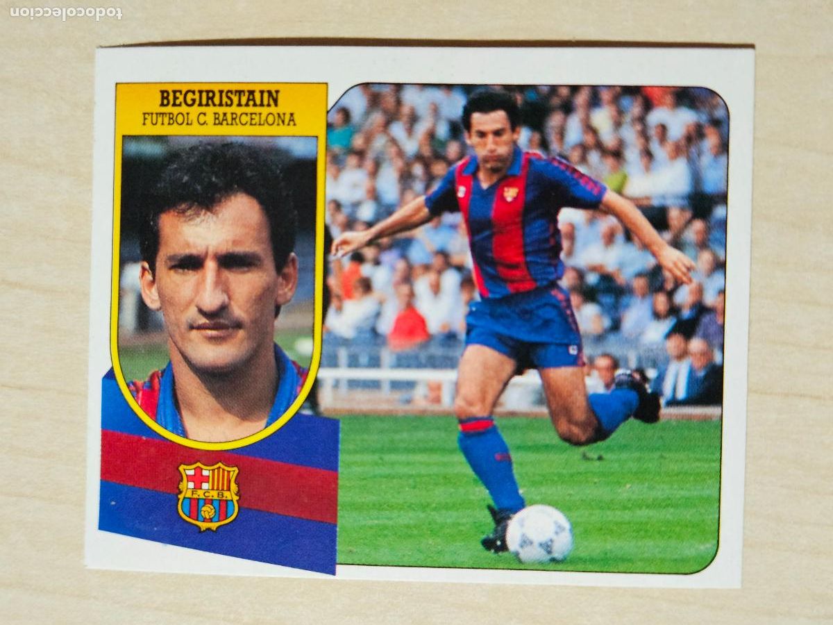 Cromos de Futebol: ESTE 91 92 - BEGIRISTAIN - BARCELONA - CROMO RECUPERADO