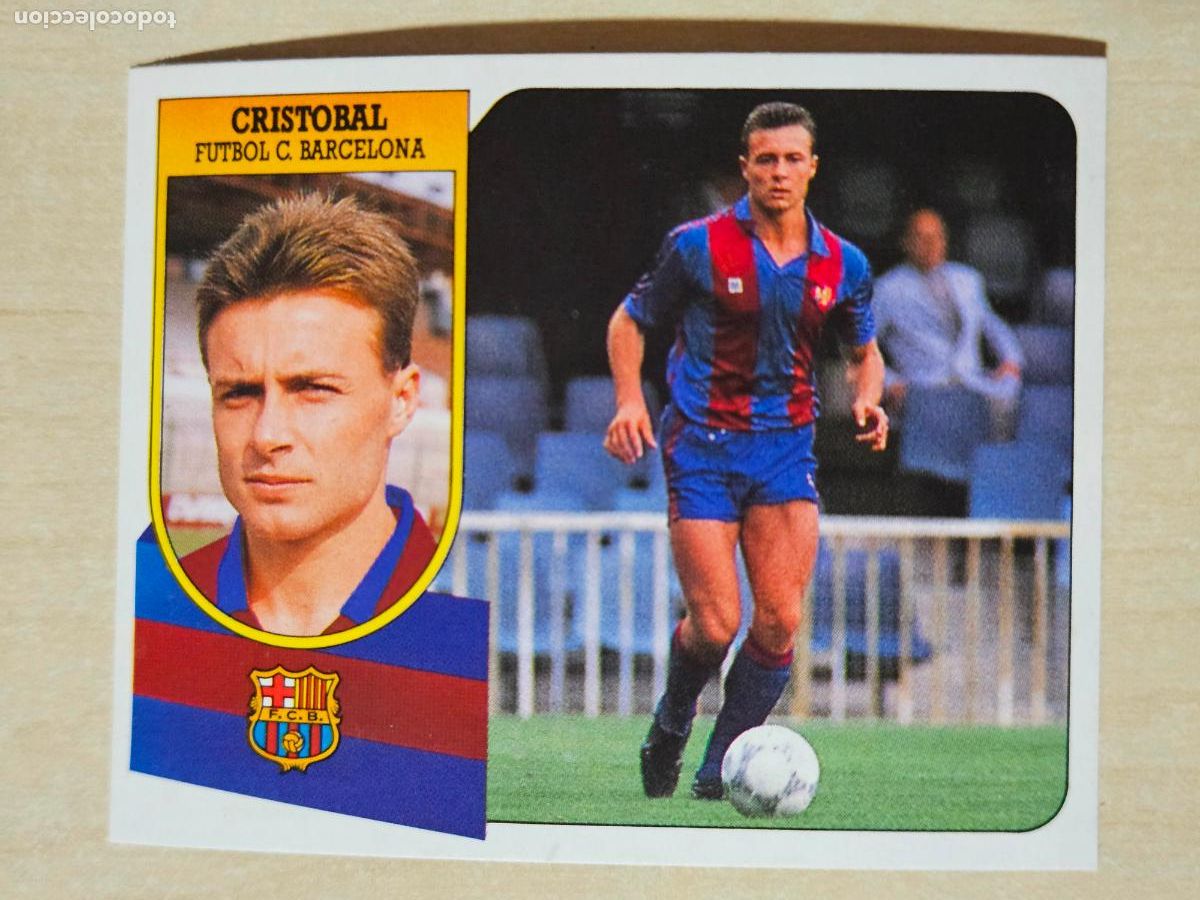 Cromos de Futebol: ESTE 91 92 - CRISTOBAL - BARCELONA - CROMO RECUPERADO