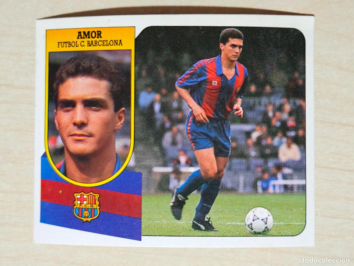 Cartes &agrave; collectionner de Football: ESTE 91 92 - AMOR - BARCELONA - CROMO RECUPERADO