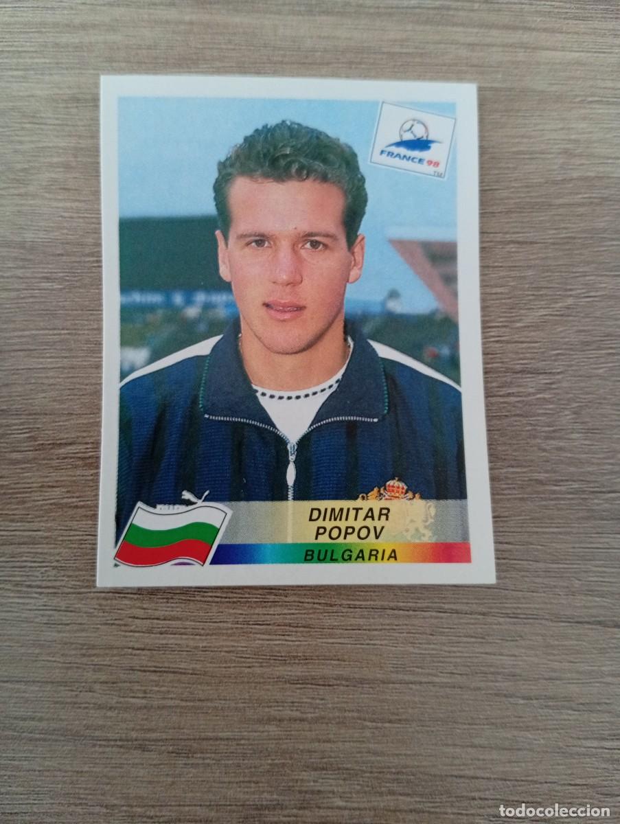 Cartes &agrave; collectionner de Football: DIMITAR POPOV 298 BULGARIA PANINI FRANCIA 1998 98 SIN PEGAR NUNCA PEGADO