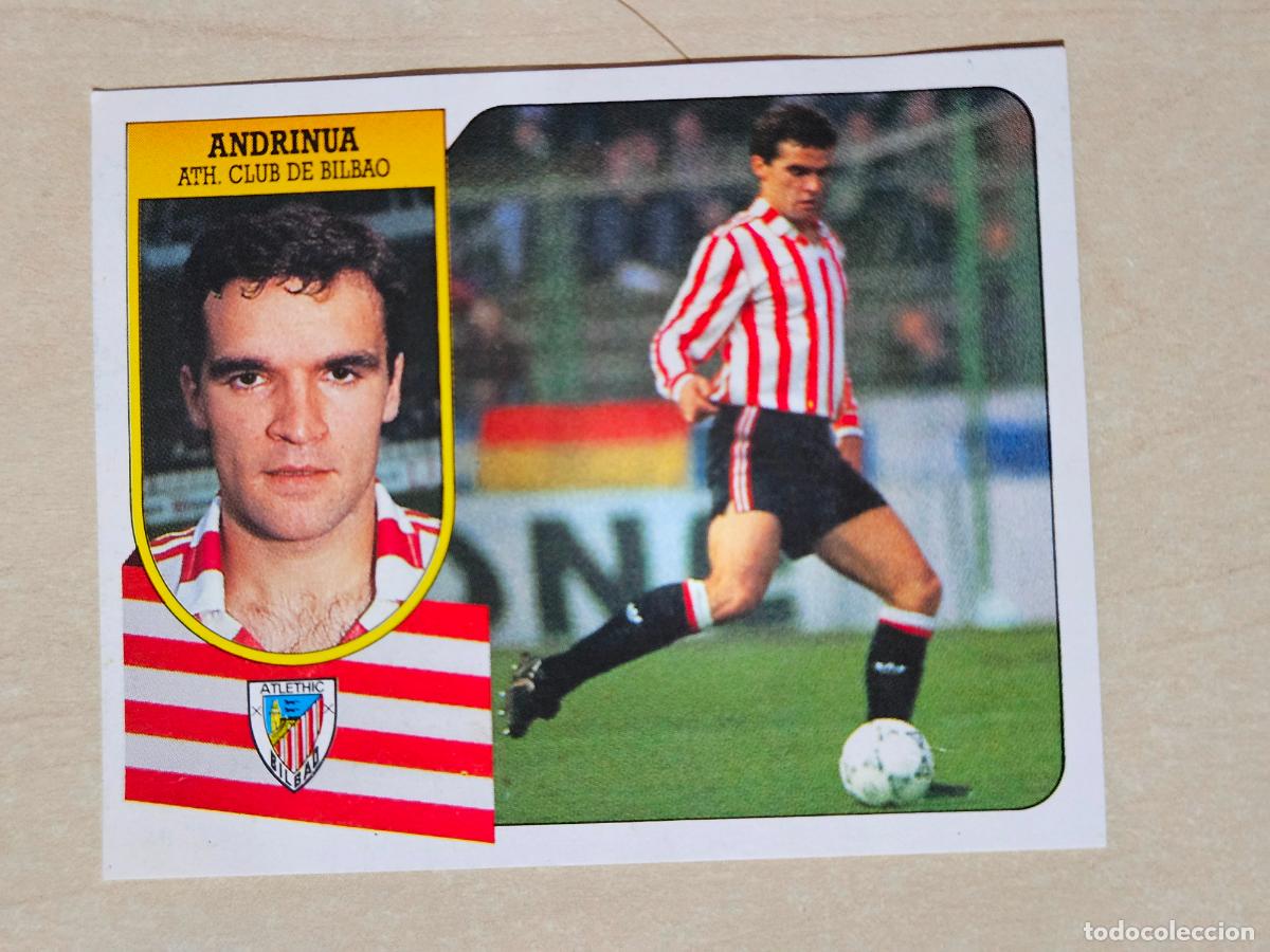 Cartes &agrave; collectionner de Football: ESTE 91 92 - ANDRINUA - ATHLETIC DE BILBAO - CROMO RECUPERADO