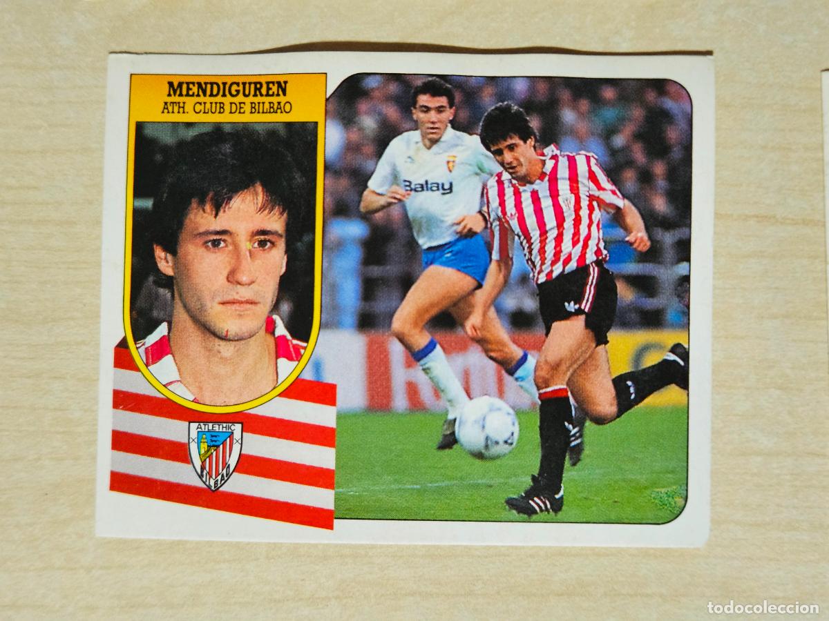 Cartes &agrave; collectionner de Football: ESTE 91 92 - MENDIGUREN - ATHLETIC DE BILBAO - CROMO RECUPERADO