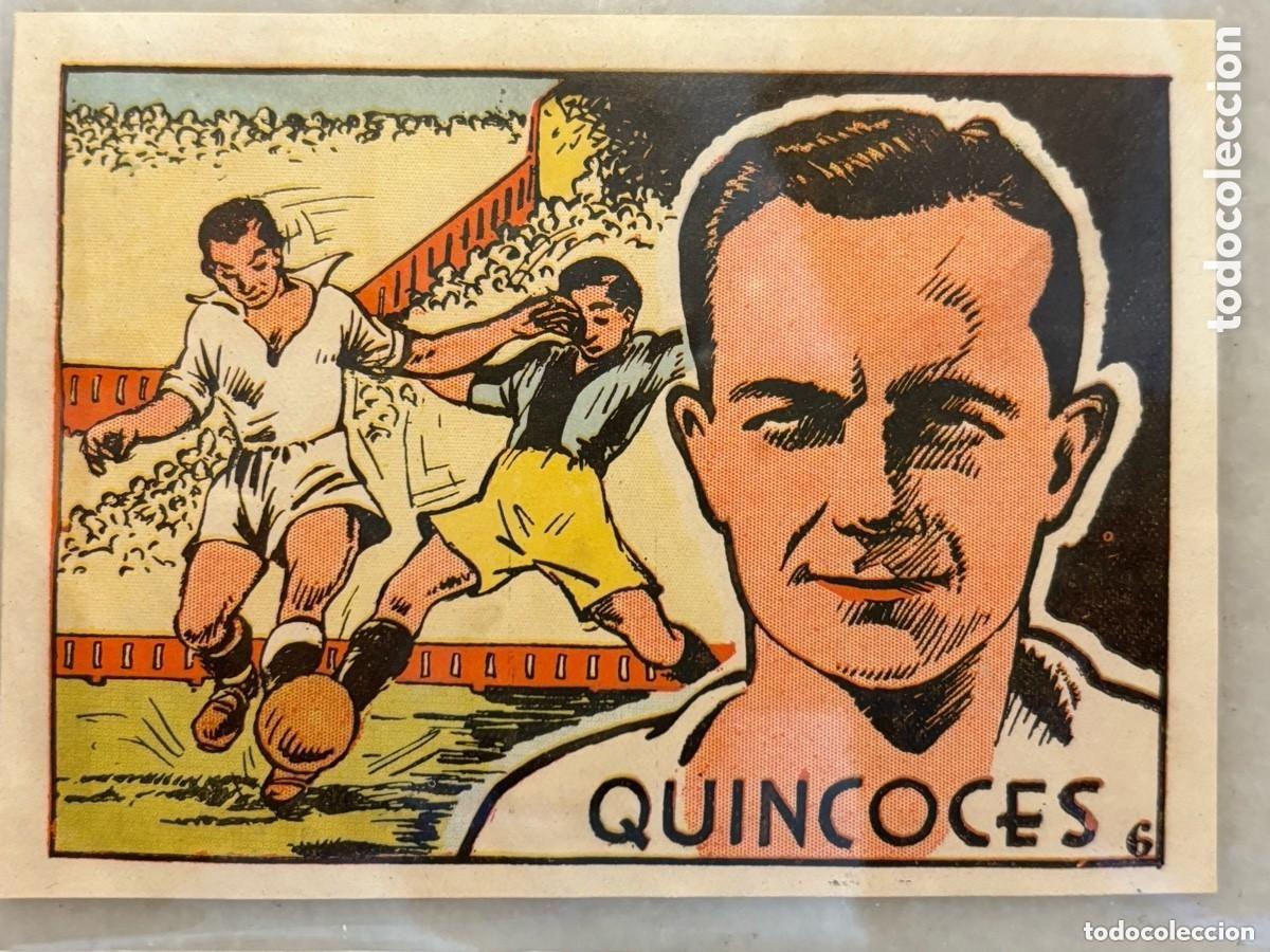 Figurine di Calcio: Cromo f&uacute;tbol Quincoces. &Aacute;lbum cultura. A&ntilde;os 40