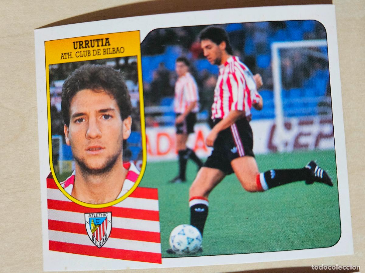 Cromos de f&uacute;tbol: ESTE 91 92 - URRUTIA - ATHLETIC DE BILBAO - CROMO RECUPERADO