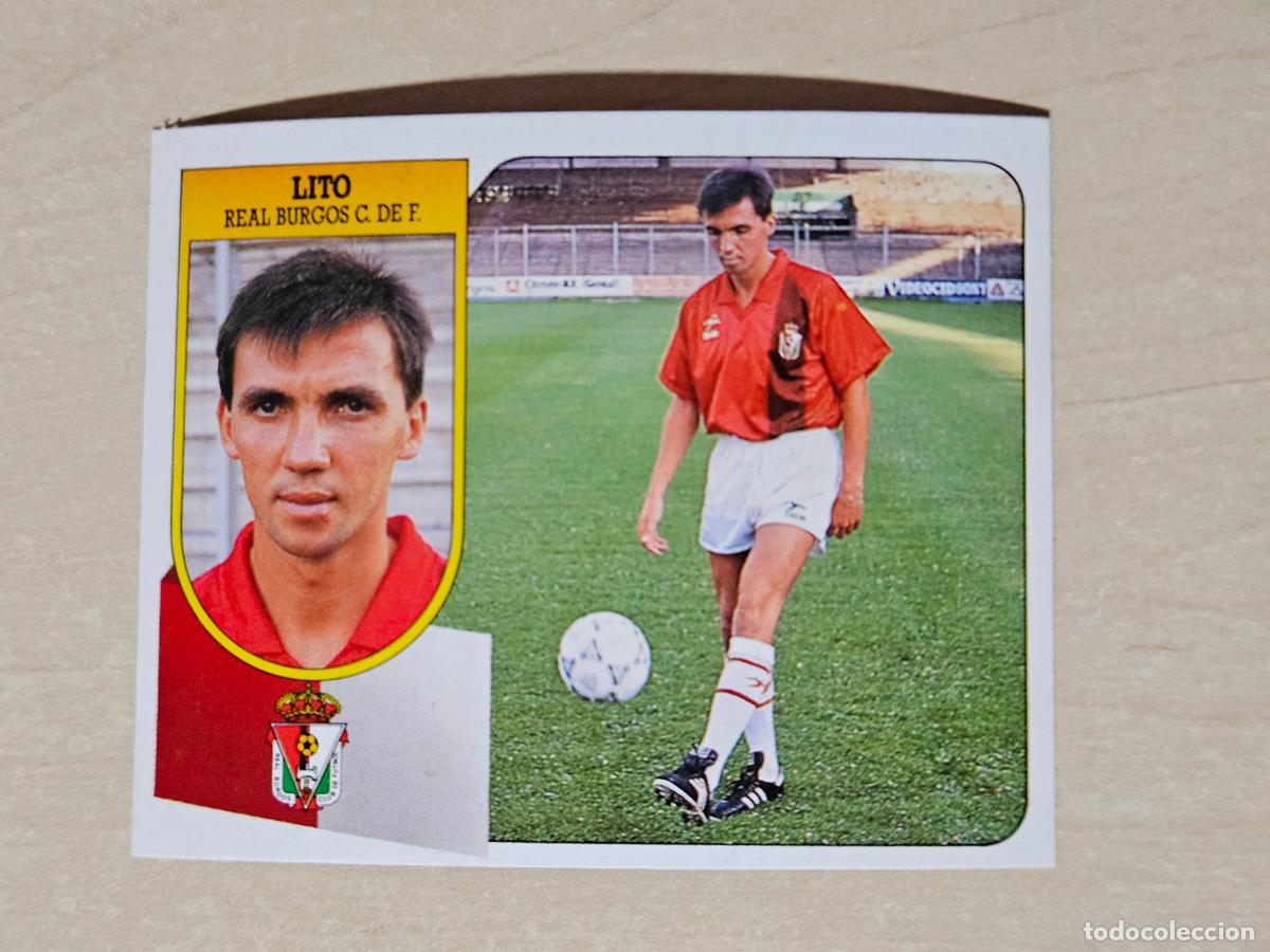 Cromos de f&uacute;tbol: ESTE 91 92 - LITO - REAL BURGOS - CROMO RECUPERADO
