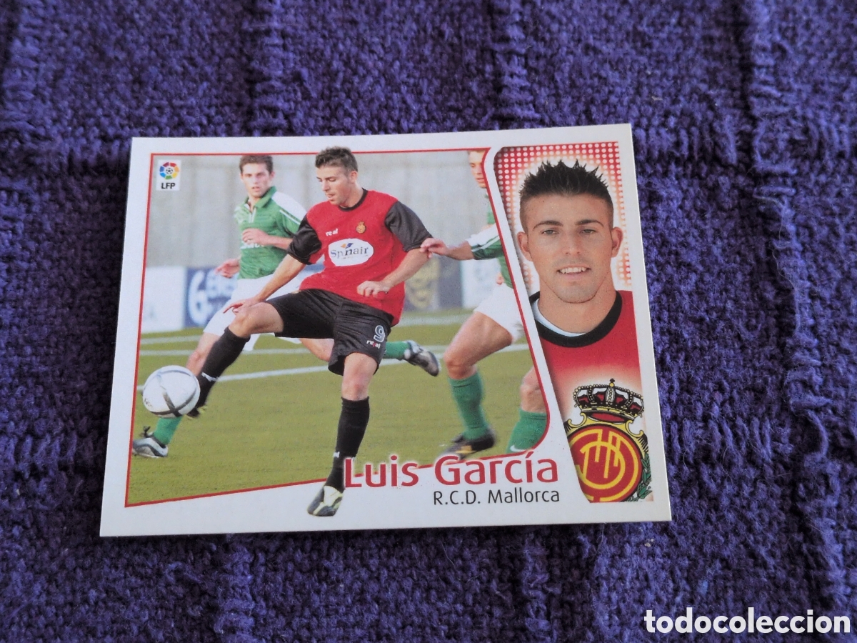 Figurine di Calcio: LUIS GARCIA MALLORCA FICHAJE 36 LIGA ESTE 2004/05 04 05 NUNCA PEGADO SIN PEGAR. NUEVO